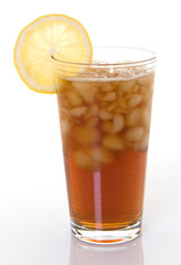 Glass of Iced Tea with Lemon