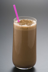 refreshing chocolate shake with chocolate Birutes