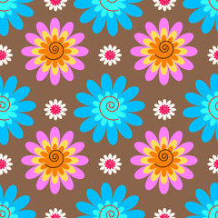 Abstract seamless floral background