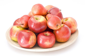 Fototapeta na wymiar red pears and apples