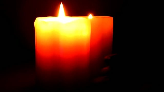 Candles and pebbles
