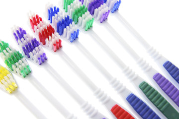 Row of Toothbrushes
