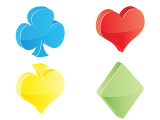 Colorful casino elements