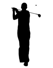 Silhouette Golfer