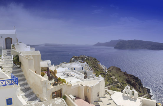 Oia castle (panorama)