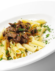 Pasta Penne with Beef