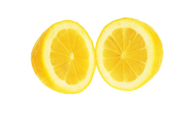 Two halves of lemon.