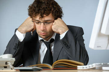 Bored businessman