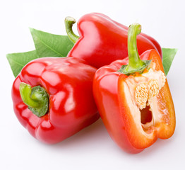 Paprika is on a white background.