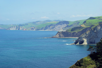 Fototapeta premium Costa Vasca bei Deba - Costa Vasca near Deba 01