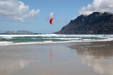 kitesurfing in Lanzarote