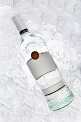 Fotobehang bottle of rum on ice © Christopher Bailey