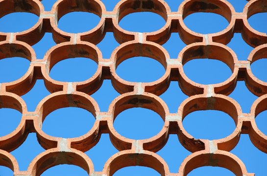 Claustra en terre cuite