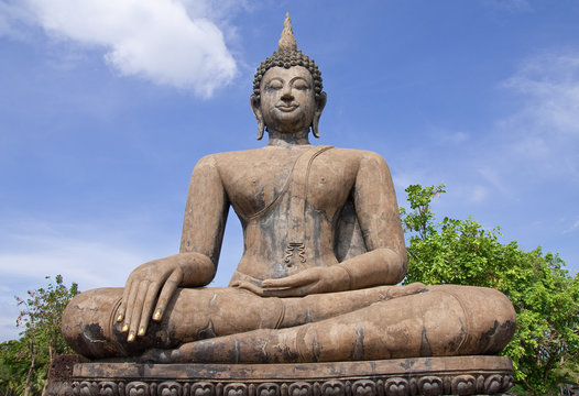 Buddha image in Sukhothai historical park, Thailand