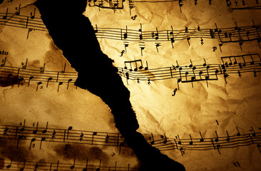 Grungy musical background