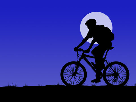 night biker