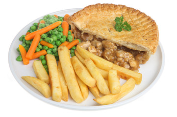Chicken Pie & Chips