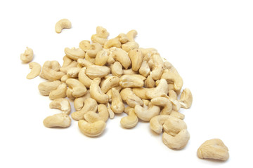 Nuts on white