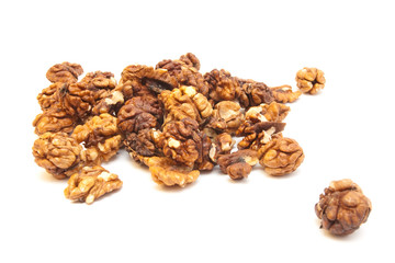 Nuts on white