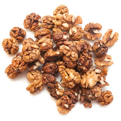 Nuts on white