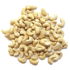 Nuts on white