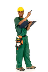 Black construction worker