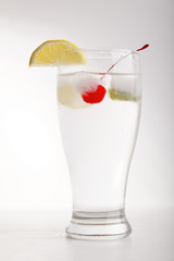 glass of color fruit