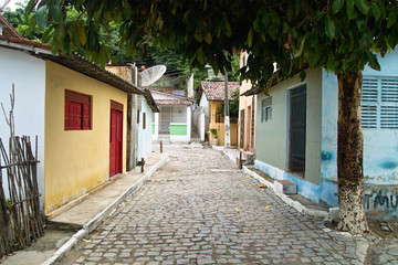 Fototapeta na wymiar Mała ulica, Praia do Pipa.Brazil