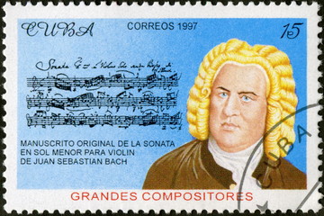 Cuba. Correos. Bach. Timbre Postal. 1997