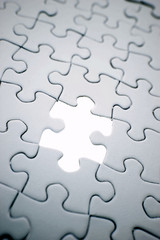 Piece missing from jigsaw puzzle