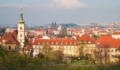 Obraz premium red roofs of prague