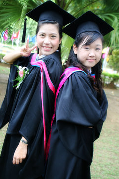 Asian university graduates.