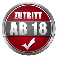 Zutritt ab 18 Button