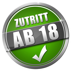 Zutritt ab 18 Button