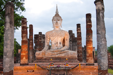 Twilight at Sukhothai historical park, Thailnad