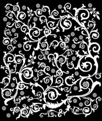 white complicated decoration