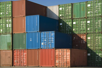 Fototapeta premium containers port