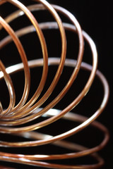Brass Spring Abstract Background