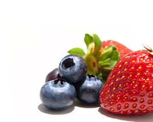 Fragola e mirtilli