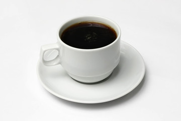 White Cup of Hot Tea or Coffee