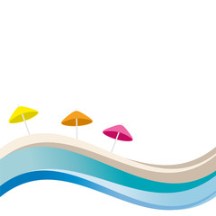 sfondo ombrelloni colorati