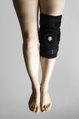 Knee In Knee Brace After An Injury