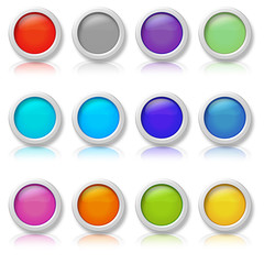 Internet coloured buttons