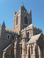 Fototapeta na wymiar Katedra Christ Church w Dublinie w Irlandii