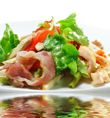 Vegetable Salad with Cheese and Bean