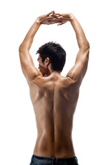 Obraz premium muscular body of young man