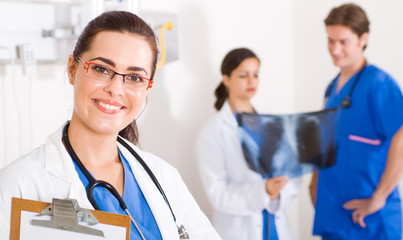 Fototapeta premium young medical doctors