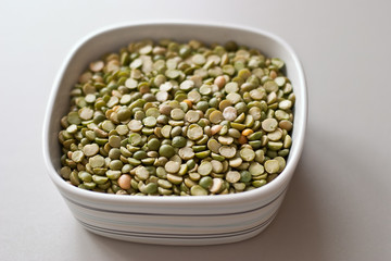 Bowl of dry peas