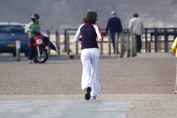 femme en train de courir