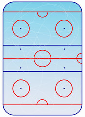Ice hockey field scheme.